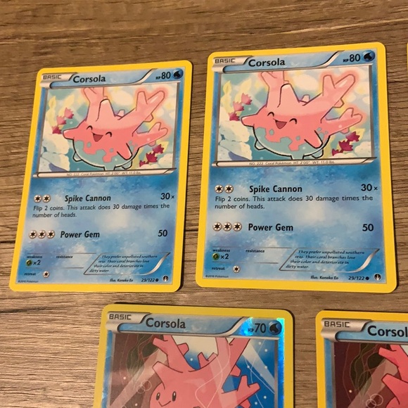 Pokemon TCG Corsola/Lapras/Feebas/Mantine Bundle (8 Cards) - Picture 7 of 12